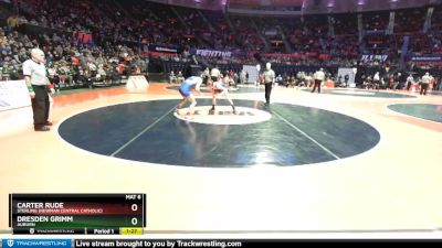 1A 138 lbs Semifinal - Carter Rude, Sterling (Newman Central Catholic) vs Dresden Grimm, Auburn