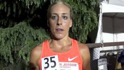 Susan Kuijken winning her first 10k ever with an Olympic qualifier