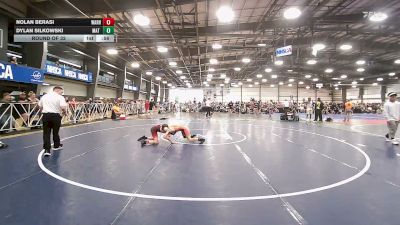 85 lbs Round Of 32 - Nolan Berasi, Warhawks - MS vs Dylan Silkowski, Mat Warriors Gold MS - MS