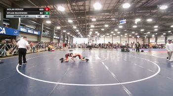 85 lbs Round Of 32 - Nolan Berasi, Warhawks - MS vs Dylan Silkowski, Mat Warriors Gold MS - MS