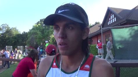 Gerard Giraldo after out-kicking Neperess in the steeple