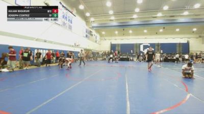 113 lbs Champ. Round 2 - Julian Bigueur, Mantanona Training Center vs Joseph Cortez, Victor Valley
