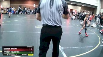 52 lbs Semifinal - Paxton Holcombe, Carolina Reapers vs Cooper Brown, Rockmart