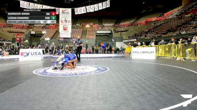 Cadet Boys Lower - 120 lbs Cons. Round 3 - Logan Ramirez, Frontier High School Wrestling vs Gurnoor Singh, 209 Wrestling Academy