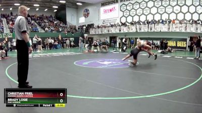 157 lbs Cons. Round 6 - Brady Losie, Oak Harbor vs Christian Friel, Hoover (North Canton)