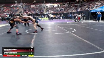 175 lbs Champ. Round 3 - Brandon Cook, Forest Grove vs Camden Crespi, Meridian