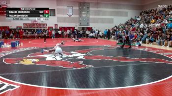 121 lbs Quarterfinal - Grahm Jacobson, New Richland-H-E-G vs Regan Johnson, New Ulm Area