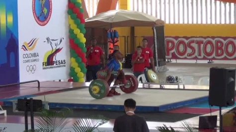 Andres Caicedo (77 COL) Snatch 148 Kgs