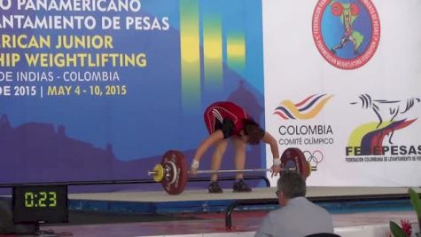 Ana Duran (63 MEX) Snatch 88 Kgs