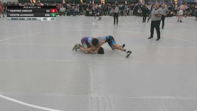 106 lbs Cons. Sub-semis - Santino Andujo, Valiant College Prep vs Dustin Alvarado, Black Fox Wrestling Academy