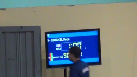 Hope Stockel (58 USA) CJ 2 90 Kgs