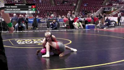 106 lbs First Round - Ella Trahan, Fort Cherry-G vs Taylor Keckler, Gettysburg-G