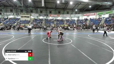 100 lbs Consi Of 16 #2 - Jordyn Abernathy, Burlington vs Xadrian Apodaca, Rocky Ford