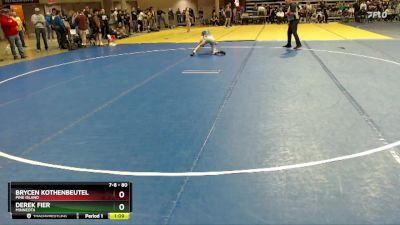 80 lbs Cons. Round 2 - Brycen Kothenbeutel, Pine Island vs Derek Fier, Minneota