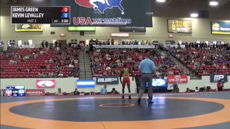 70kg Quarter-finals James Green (Titan Mercury Wrestling Club) vs. Kevin LeValley (Minnesota Storm)