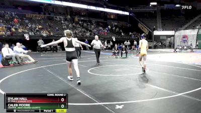 113 Class 1 lbs Cons. Semi - Caleb Moore, Central (New Madrid County) vs Dylan Hall, St. Pius X (Kansas City)