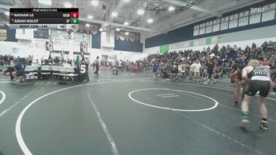 144 lbs Cons. Round 1 - Nathan Le, Hillcrest High School Wrestlin vs Judah Nolot, Dana Point