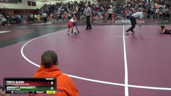 SPW-4 lbs Round 1 - Freya Quinn, East Buchanan Mat Club vs Serenity Swaggerty, Jesup Mat Club