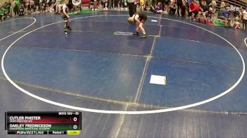 55 lbs Quarterfinal - Cutler Phister, Team Prestige WC vs Oakley Fredrickson, Sanderson Wrestling Academy