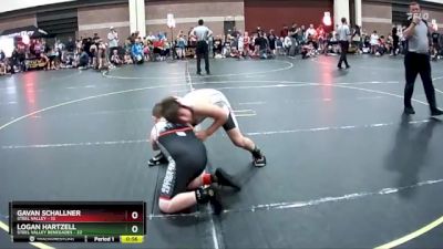 107 lbs Finals (2 Team) - Gavan Schallner, Steel Valley vs Logan Hartzell, Steel Valley Renegades