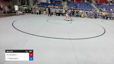 120 lbs Rnd Of 32 - Weston Borgers, OH vs Tommy Marchetti, NJ