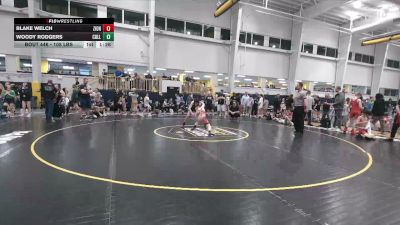 105 lbs Consi Of 4 - Blake Welch, Zionsville vs Woody Rodgers, Collegeville