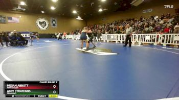 235 lbs Cons. Round 7 - Abby Strategos, Tehachapi vs Megan Abbott, Kern Valley