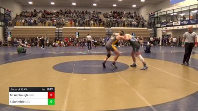 197 lbs Consi Of 16 #1 - Miles Ashbaugh, Kent State vs Ike Schmidt, Columbia