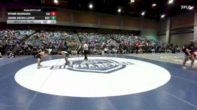 106 lbs Cons. Round 2 - Ryder Sugihara, Kamehameha vs Jorge Arceo-Lopez, Menlo-Atherton