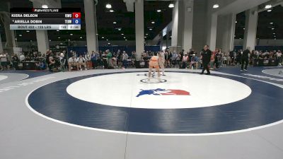 125 lbs Champ. Rd Of 64 - Kiera Deleon, Fighting Squirrels Wrestling Club vs Ariella Dobin, Toss Em Up Wrestling Academy