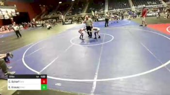 61 lbs Consi Of 4 - Cayden Scharf, Dickinson WC vs Ethan Krausz, Aywc