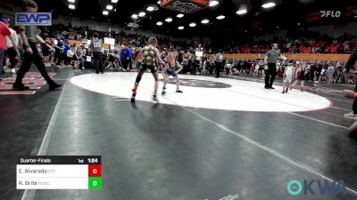 58 lbs Quarterfinal - Emmett Alvarado, Comanche Takedown Club vs Rodie Brite, Newcastle Youth Wrestling