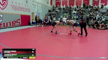 165 lbs Champ. Round 2 - Charlie Rohlf, Mountain Vista vs Jeyden Perez, Columbine