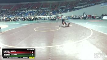 6A-132 lbs 5th Place Match - Jacob Larsen, Clackamas vs Roman Leaton, Roseburg