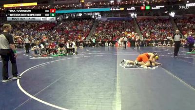 1A-215 lbs 7th Place Match - Dax Youngblut, Jesup vs Brooks Beitelspacher, Hinton