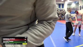 150 lbs Champ. Round 1 - Raymon Farris, Columbia City vs Dominick Daniels, Bowling Green