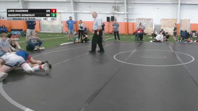 92 lbs Round 6 (8 Team) - Giuseppe Gondolfi, Rogue WC vs Luke Hageman, CP Wrestling