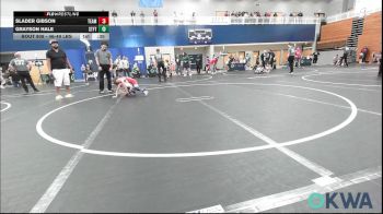 46-49 lbs Semifinal - Slader Gibson, Team Guthrie Wrestling vs Grayson Hale, Standfast