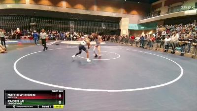 126 lbs Prelim - Raiden Lai, Shadow Ridge vs Matthew O`Brien, Wooster