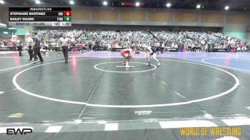 100 lbs Semifinal - Stephanie Martinez, Scotsmen Wrestling Club vs Bailey Hoard, Tulare Titans Wrestling Club