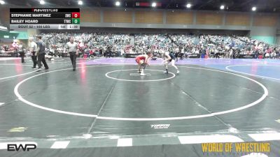 100 lbs Semifinal - Stephanie Martinez, Scotsmen Wrestling Club vs Bailey Hoard, Tulare Titans Wrestling Club