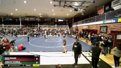 138 lbs Cons. Round 7 - Jordan Schield, Coeur D`Alene High School vs Zach Baker, Tahoma