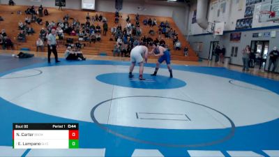 195 lbs Cons. Round 3 - Elijah Lampano, Olympic vs Noah Carter, Bremerton