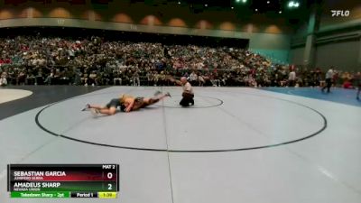 144 lbs Champ. Round 1 - Sebastian Garcia, Junipero Serra vs Amadeus Sharp, Nevada Union