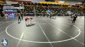 140 lbs Cons. Round 2 - Lexie Cordes, New Hampton vs Charlene Prazak, Mason City