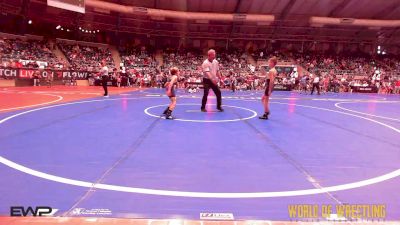 58 lbs Round Of 32 - Kai Burns, Minion Training Center vs Jack Crain Jr, Team Tulsa Wrestling Club