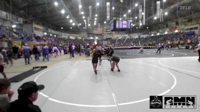 109 lbs Consi Of 16 #2 - Nathalia Arvizo, Pagosa Springs Middle School vs Sarai Ruybal, Centauri Middle School