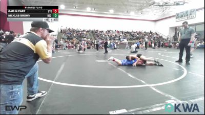 92 lbs Rr Rnd 2 - Gatlin Earp, Chandler Takedown Club vs Nicklas Brown, OKC Saints Wrestling