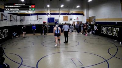 170 lbs Quarterfinal - Hannah Hornick, Seneca Valley Hs vs Aya Vainshtein, Pine-Richland Hs