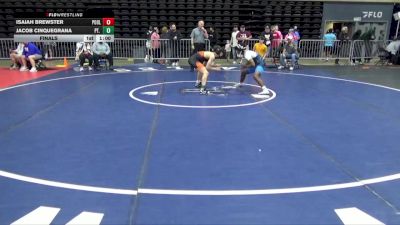 118 lbs Final - Isaiah Brewster, Poolesville vs Jacob Cinquegrana, Pt. Monmouth